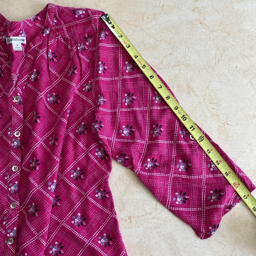 Craft & Borrow Pink Button Top - Picture 10 of 11